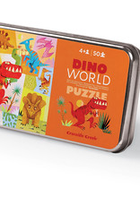Crocodile Creek 50pc Tin Puzzle - Dino World