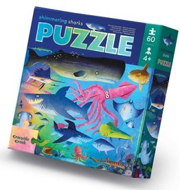 Crocodile Creek 60pc Foil Puzzle - Shimmering Shark