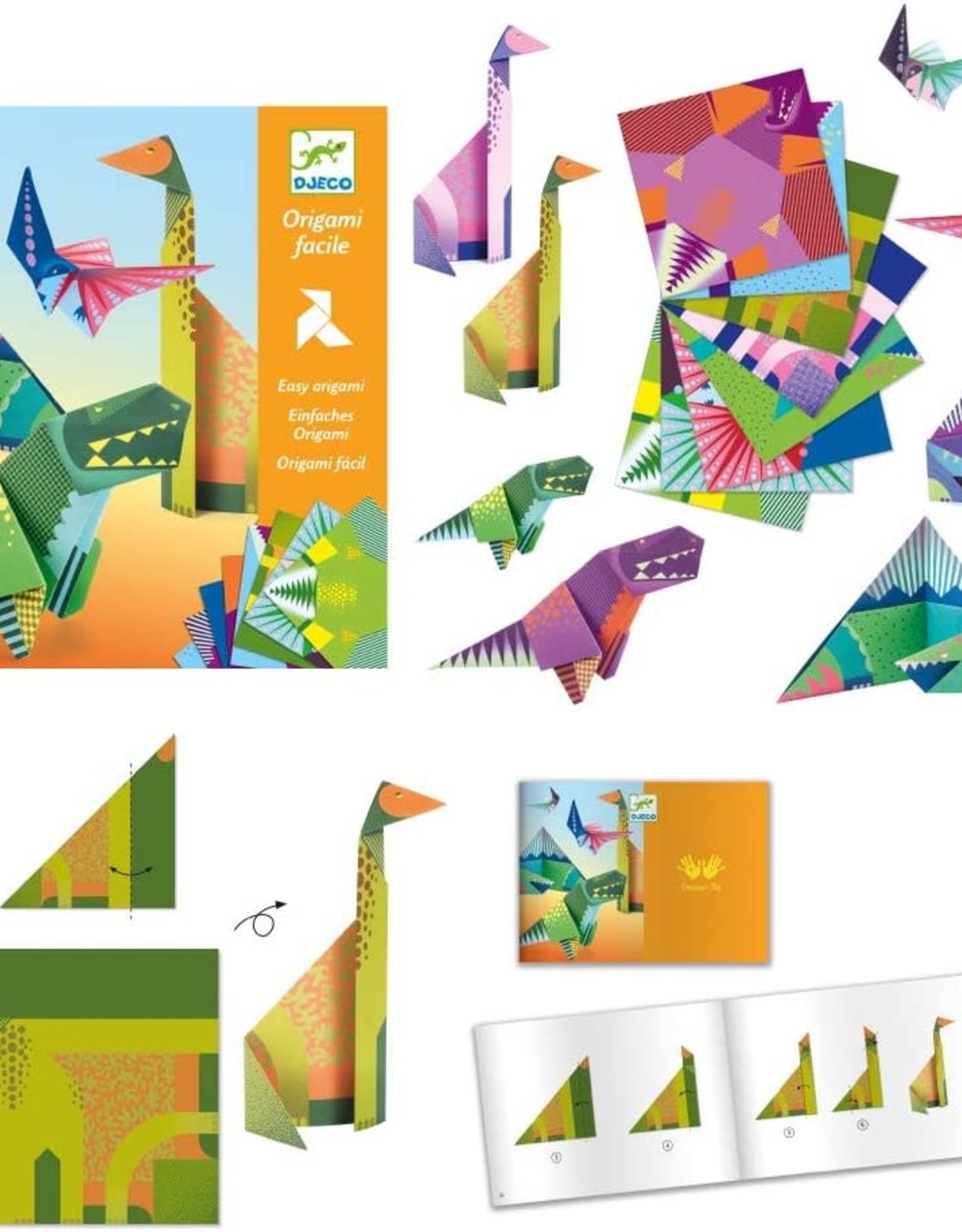 Djeco **Djeco Petit Gifts - Origami Dinosaurs