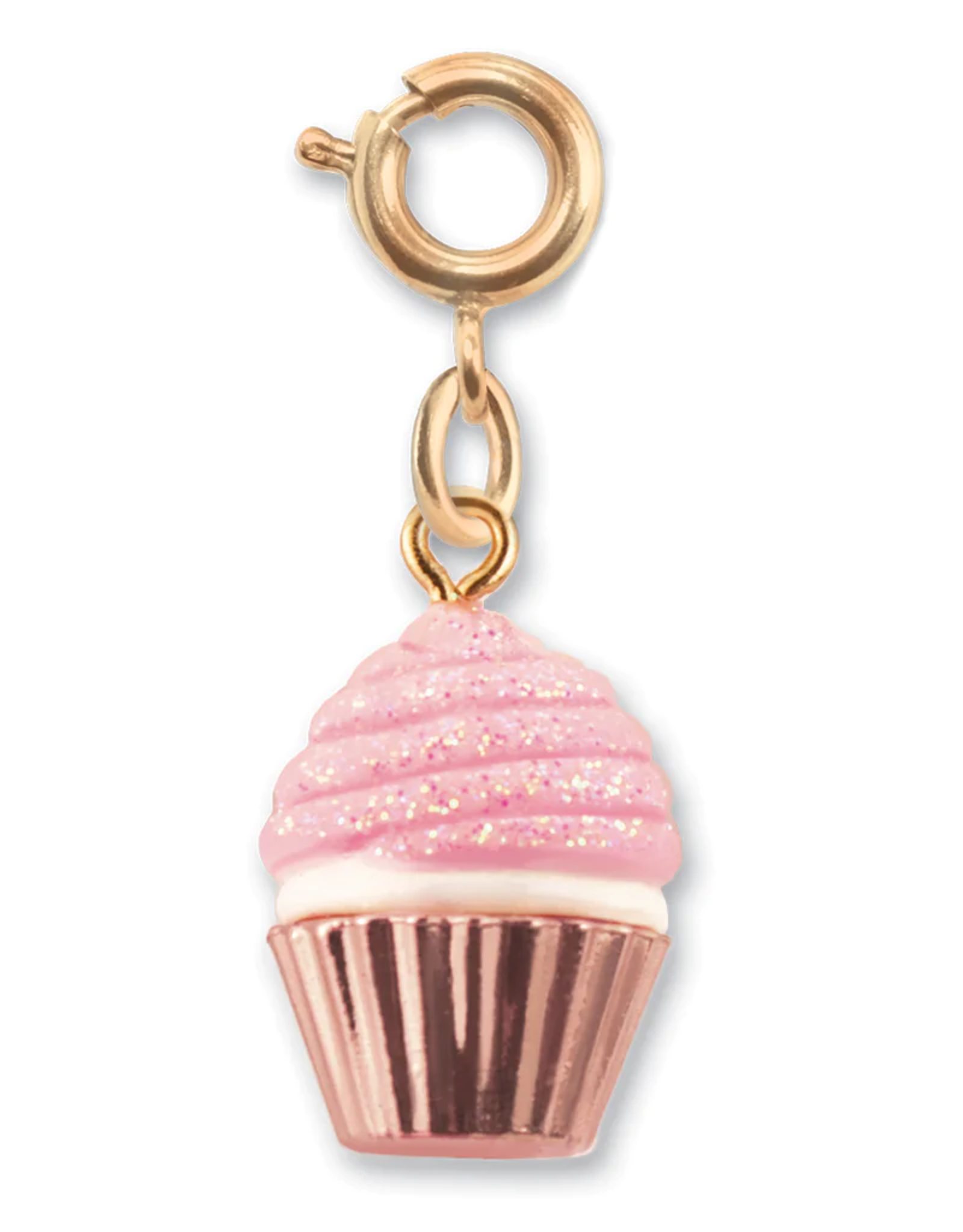 Charm It! Charm It! Pink Glitter Cupcake Charm