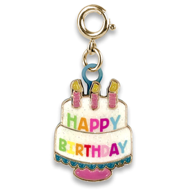 Charm It! Charm It! Gold Birthday Cake Charm