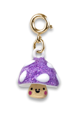 Charm It! Charm It! Gold Glitter Mushroom Charm