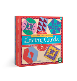 Eeboo Shapes & Patterns Lacing Cards