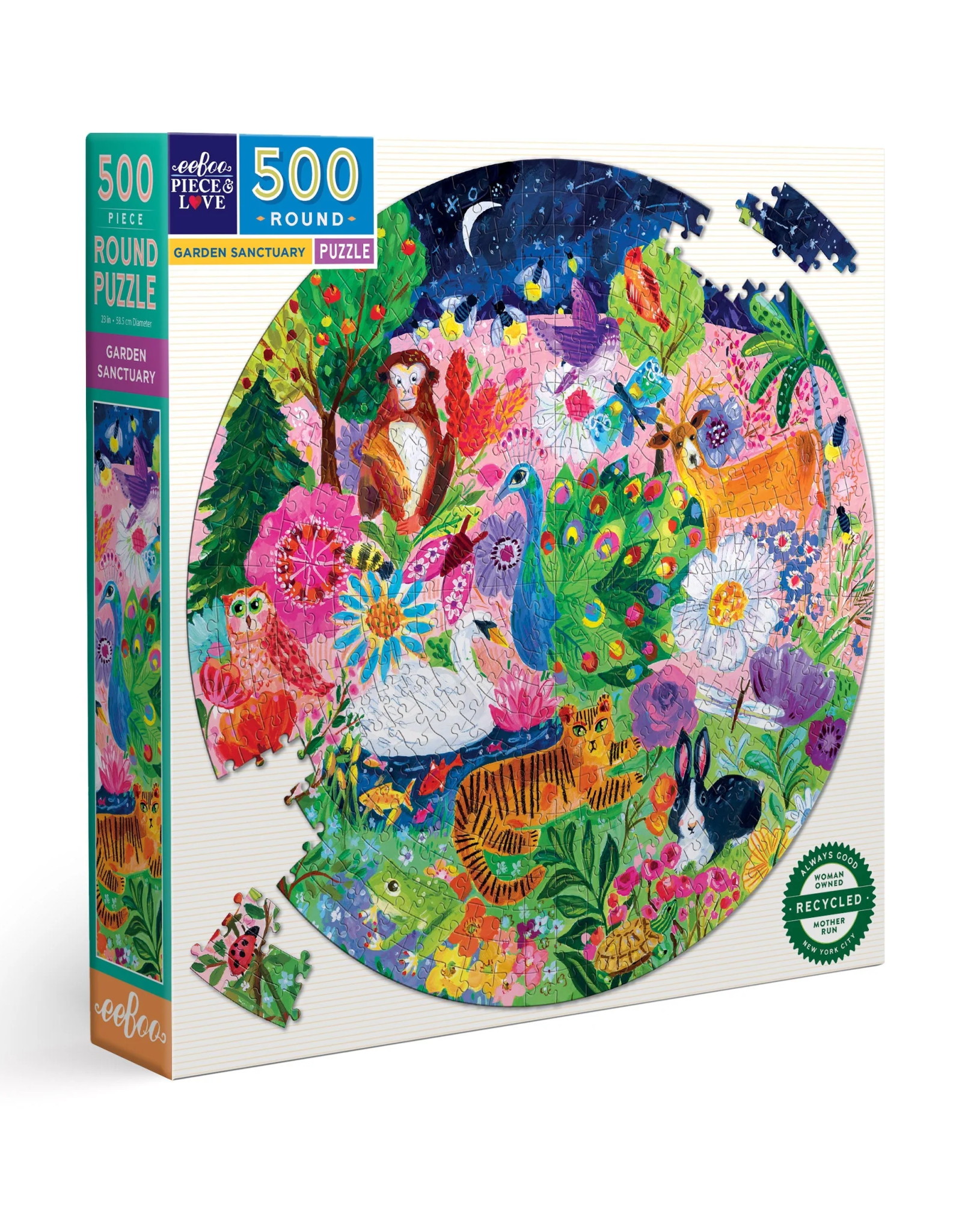 Eeboo 500pc Puzzle Garden Sanctuary