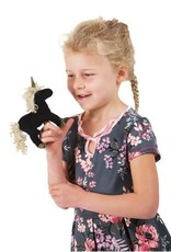 Folkmanis Folkmanis Mini Black Unicorn Finger Puppet