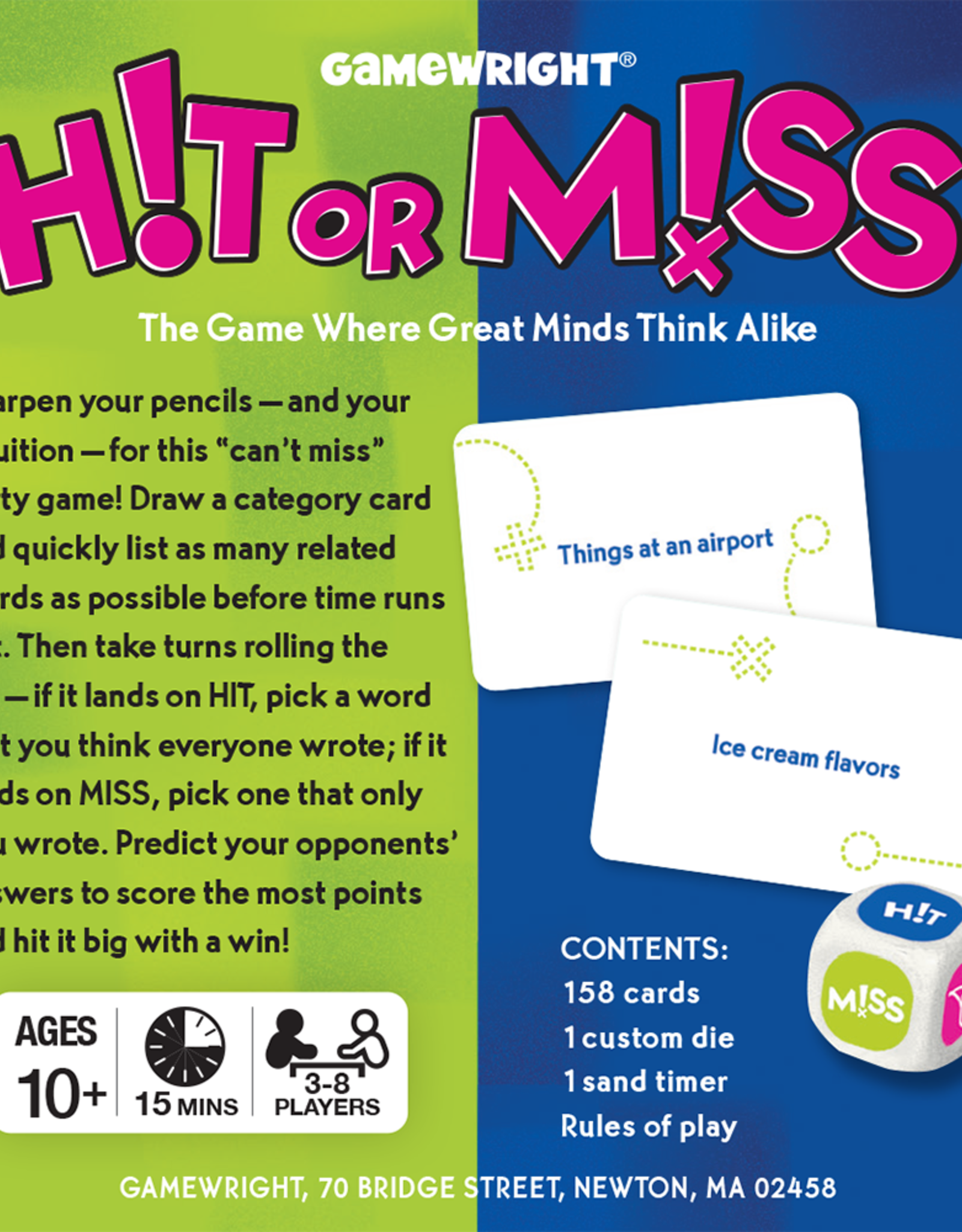 Gamewright Hit or Miss