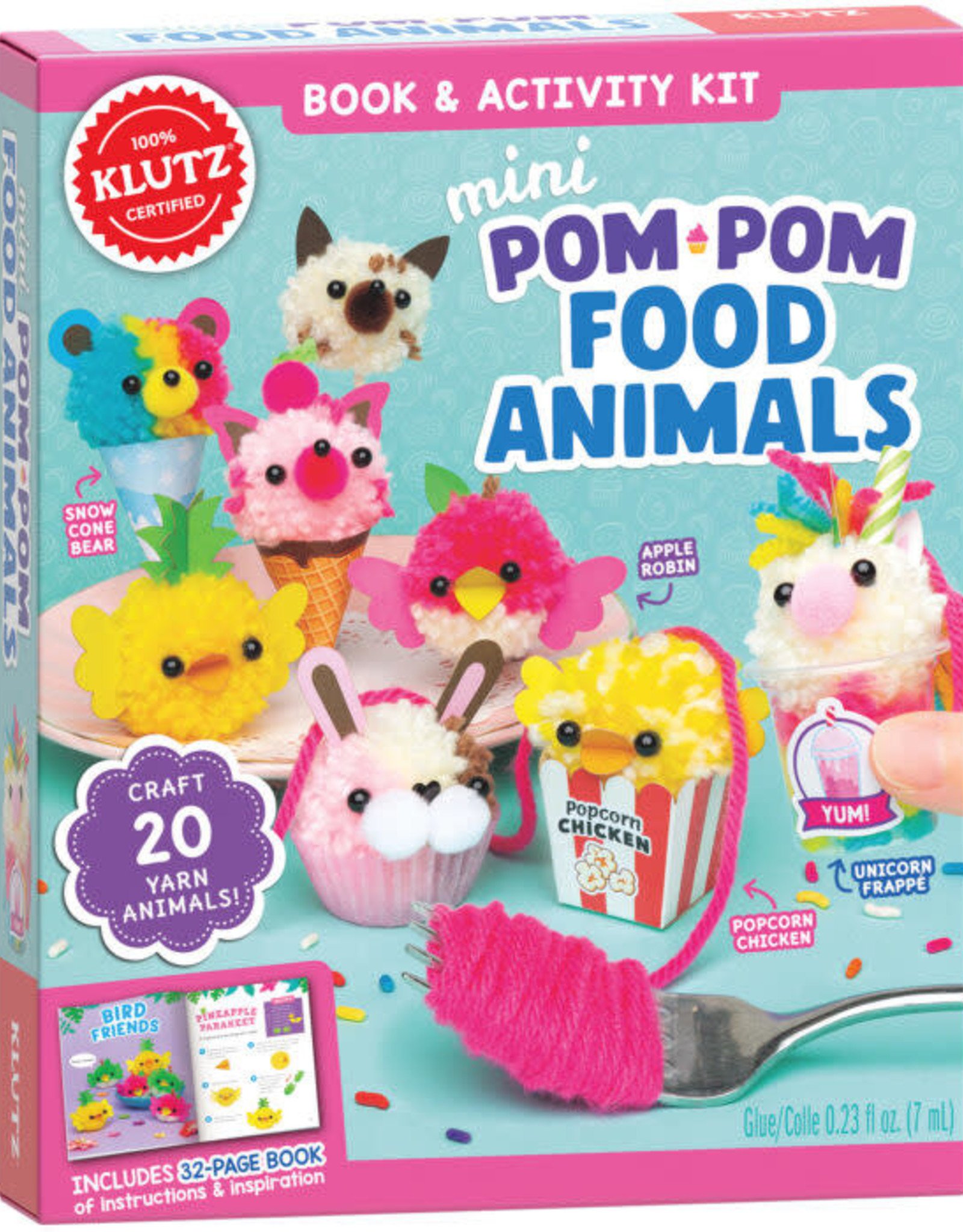 Klutz Klutz Mini Pom Pom Food Animals