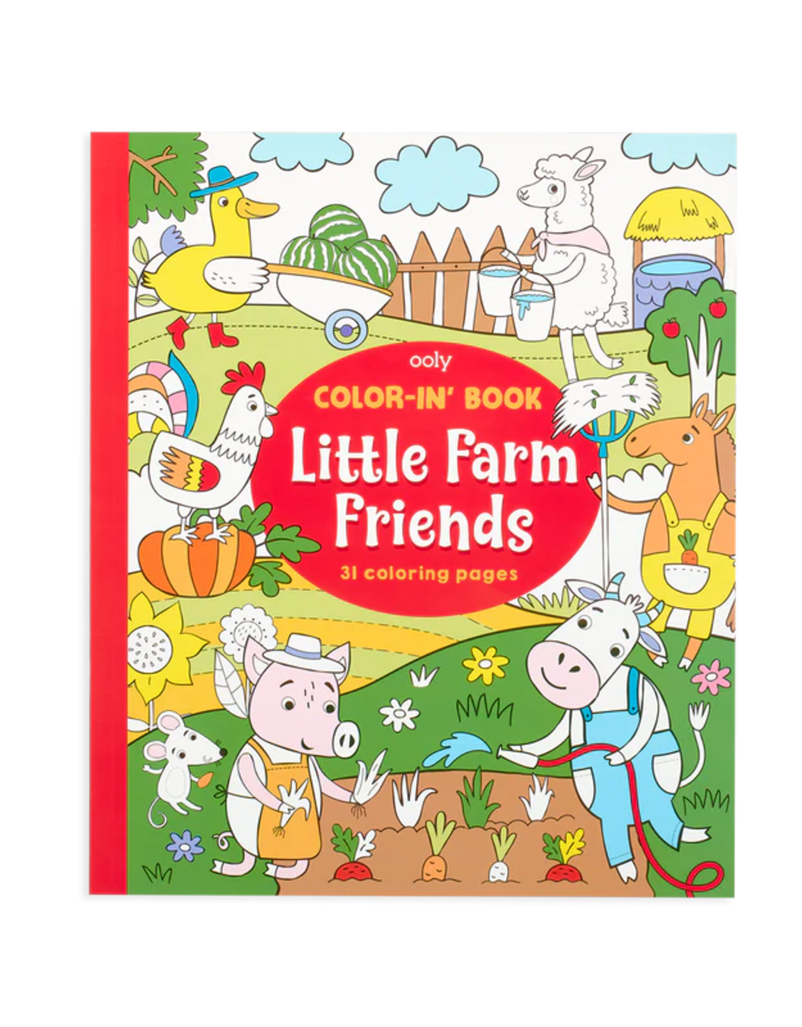 Ooly Color'In Book Little Farm Friends