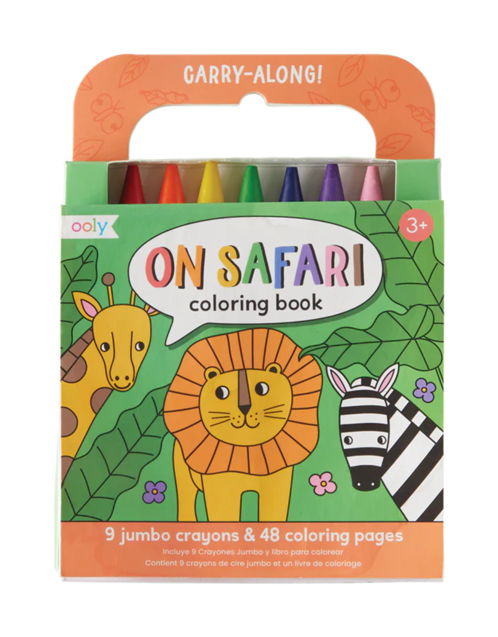 Ooly Carry Along Coloring Book - On Safari