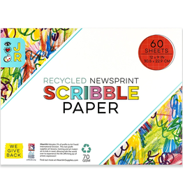 Bright Stripes Bright Stripes - Jr Recycled Newsprint Scribble Pad 12x9
