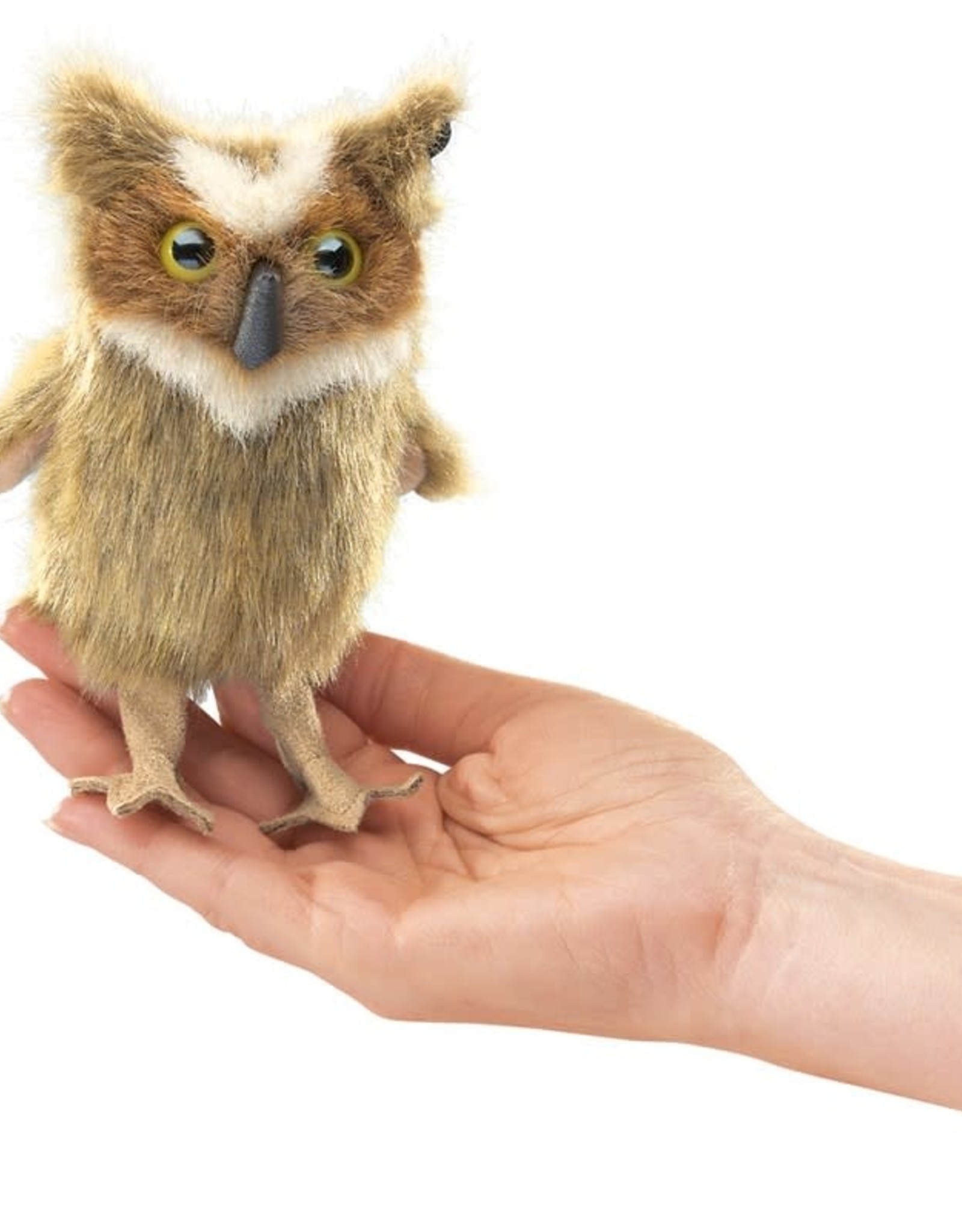 Folkmanis Folkmanis MINI GREAT HORNED OWL Finger Puppet