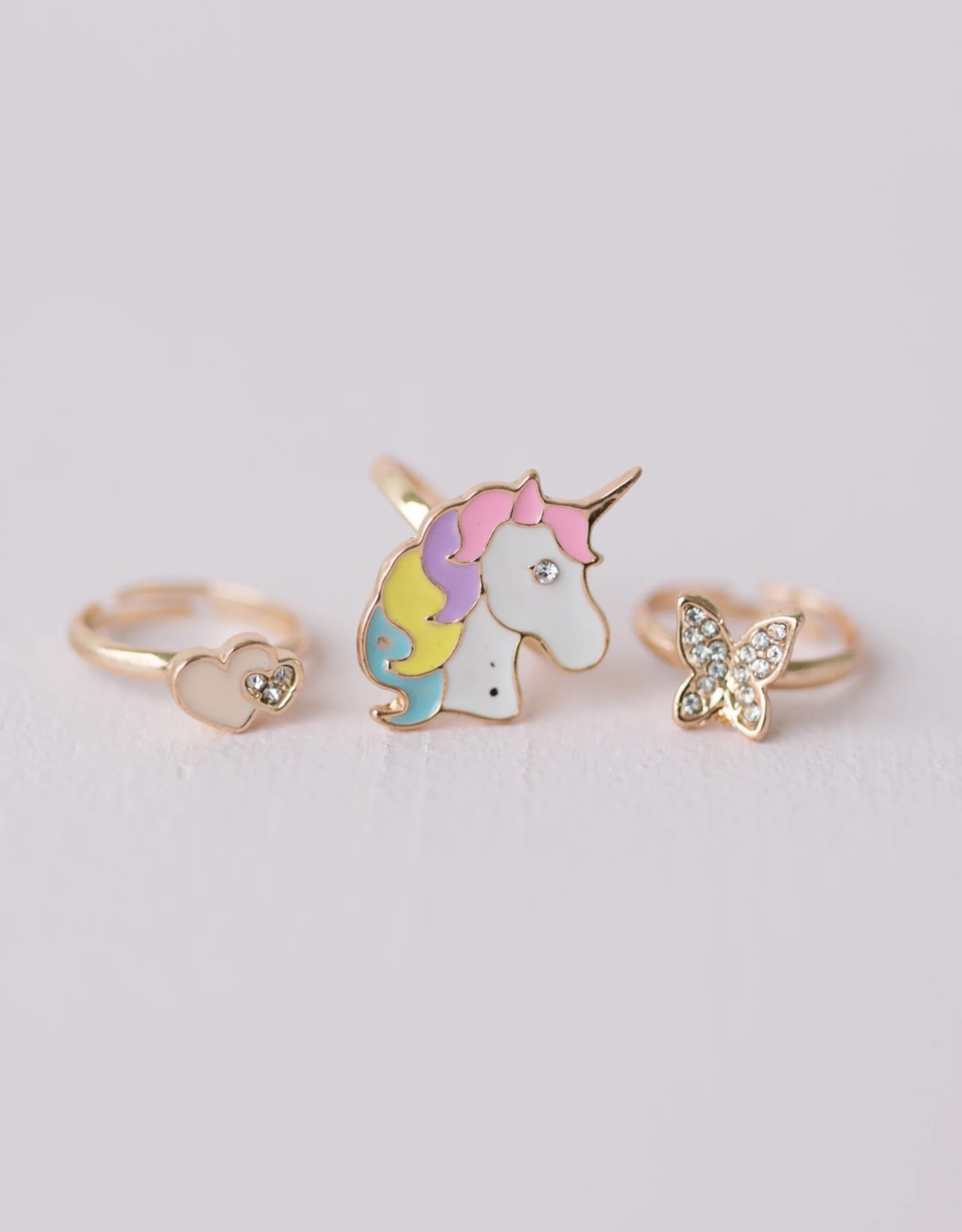 Great Pretenders Boutique Butterfly and Unicorn Rings