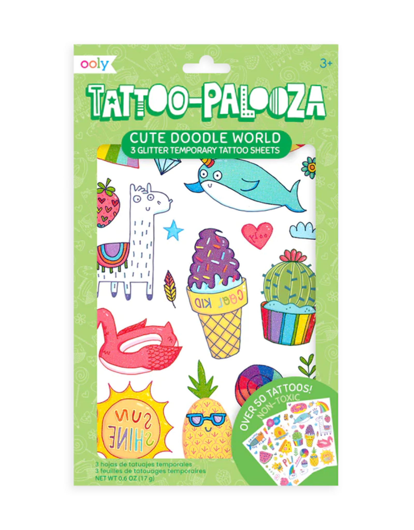 Ooly Tattoo-Palooza Cute Doodle World