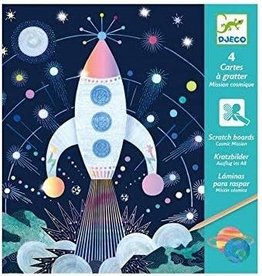 Djeco **Djeco Petit Gifts - Scratch Cards Cosmic Mission