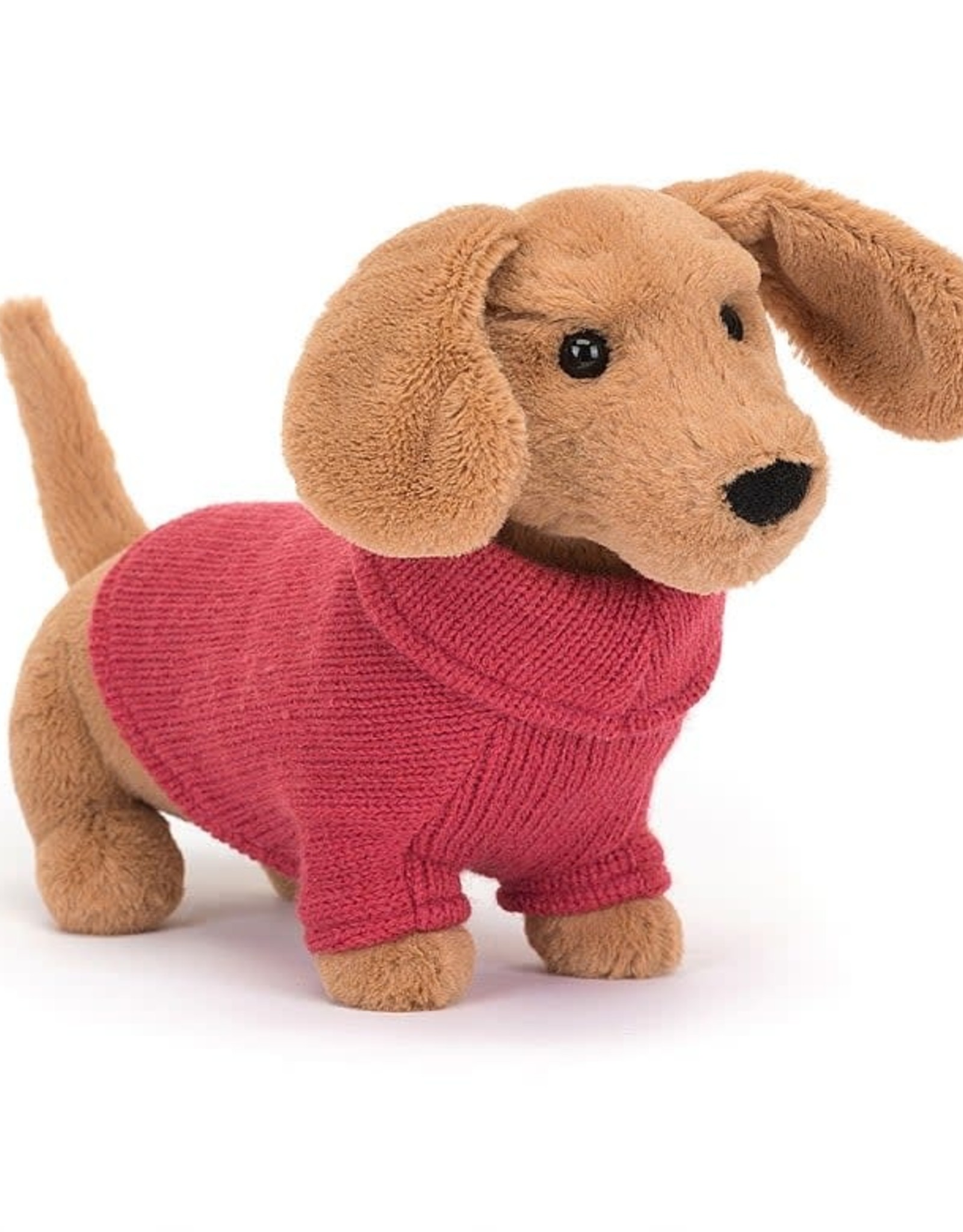 JellyCat Jellycat Sweater Sausage Dog Pink