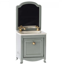 Maileg Maileg - Sink Dresser w/Mirror, Dark Mint