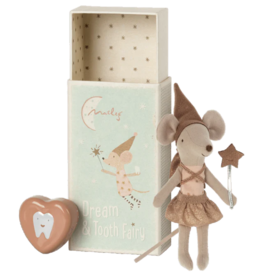 Maileg Maileg Tooth Fairy Mouse in Matchbox, Rose