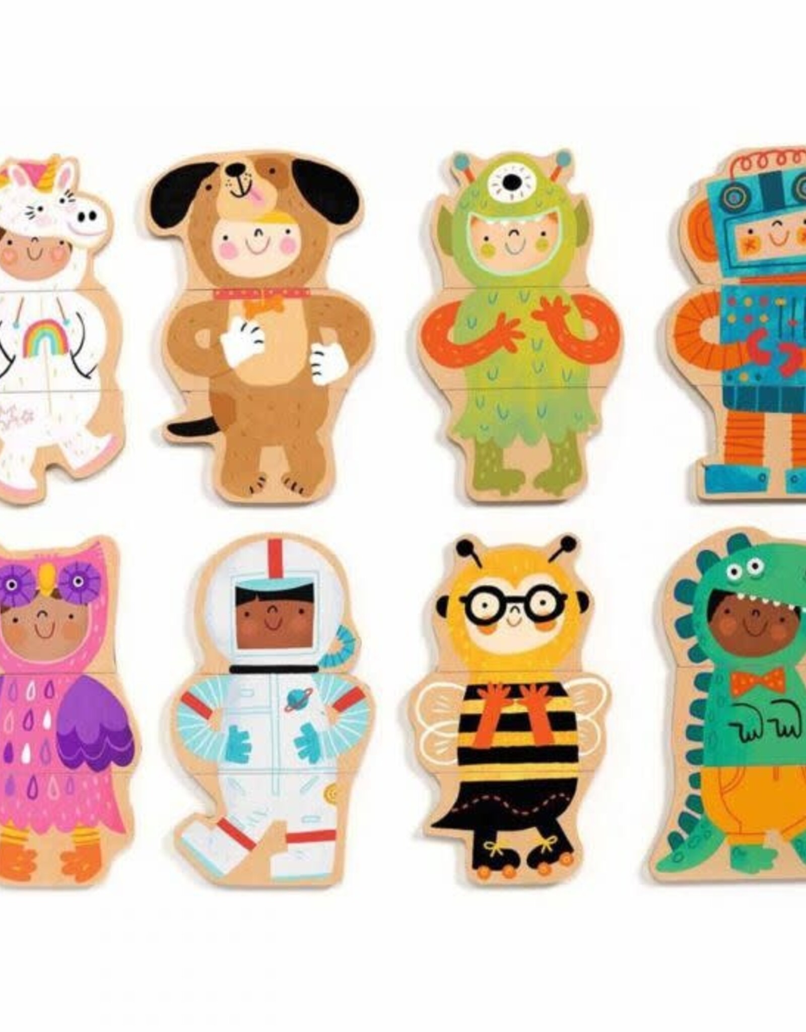 Djeco Djeco Wooden Magnets Fancy-Up