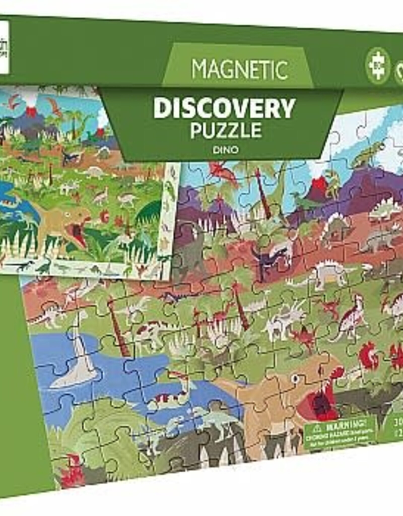 Dam Toys 80pc Magnetic Discovery Puzzle - Dino