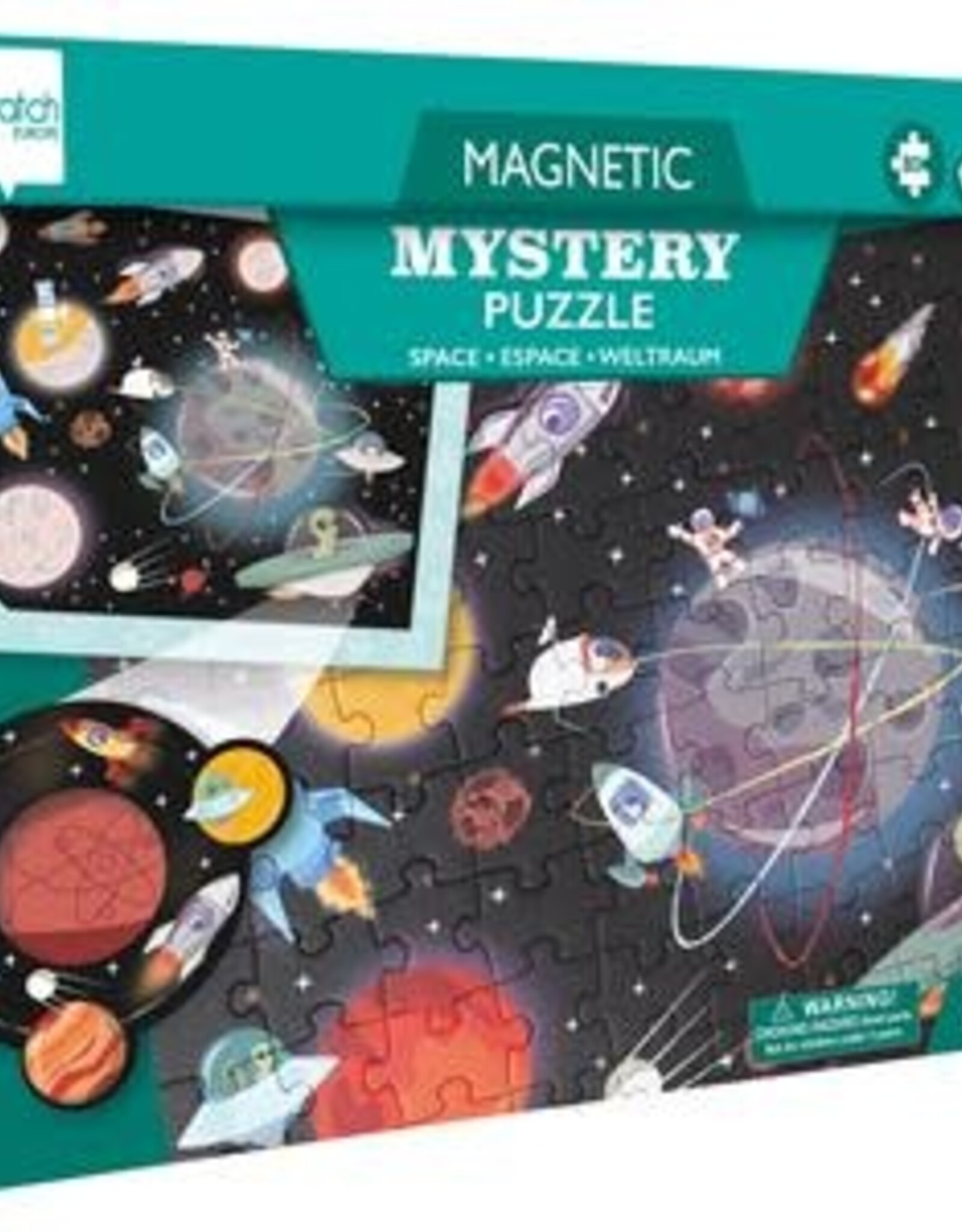 Dam Toys 80pc Magnetic Mystery Puzzle - Space