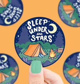 Turtle Soup Turtle Soup Vinyl Sticker - Sleep Under The Stars Camping Tent