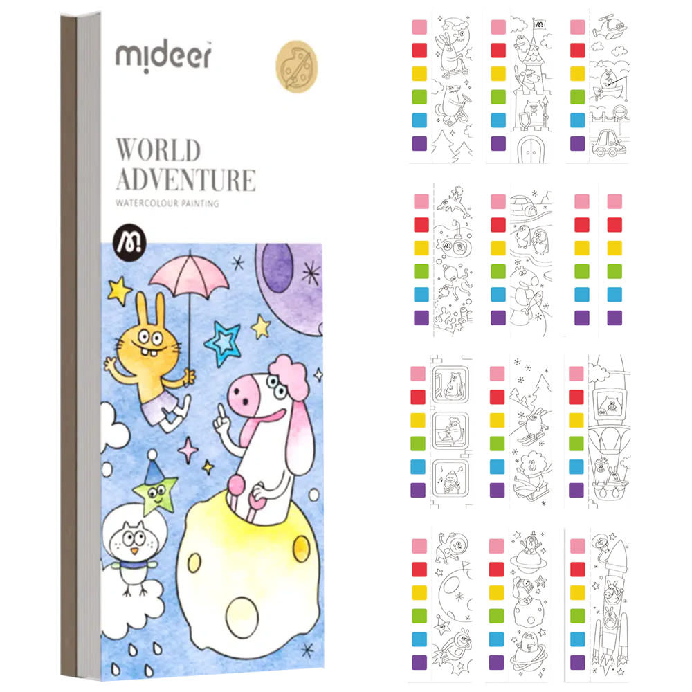 Mideer Pocket Watercolor Painting Book Kids Travel Toy Colouring Book Art  Educational Portable Painting Book, Hobbies & Toys, Toys & Games on  Carousell