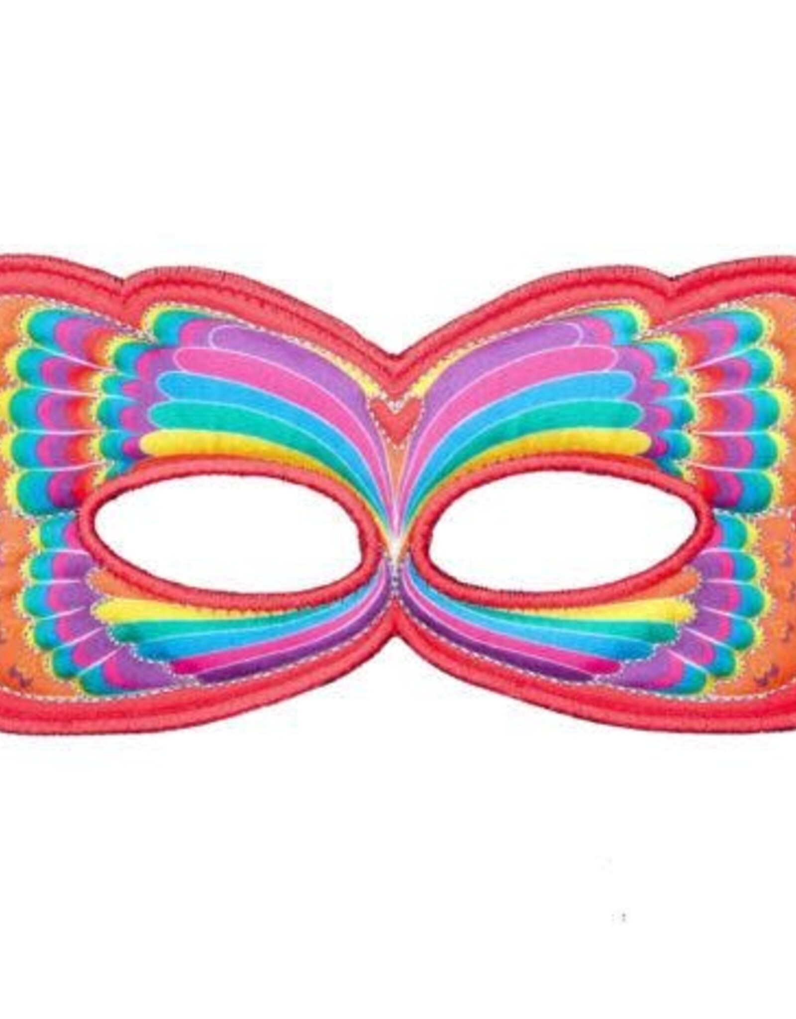 Douglas Red Rainbow Butterfly Mask