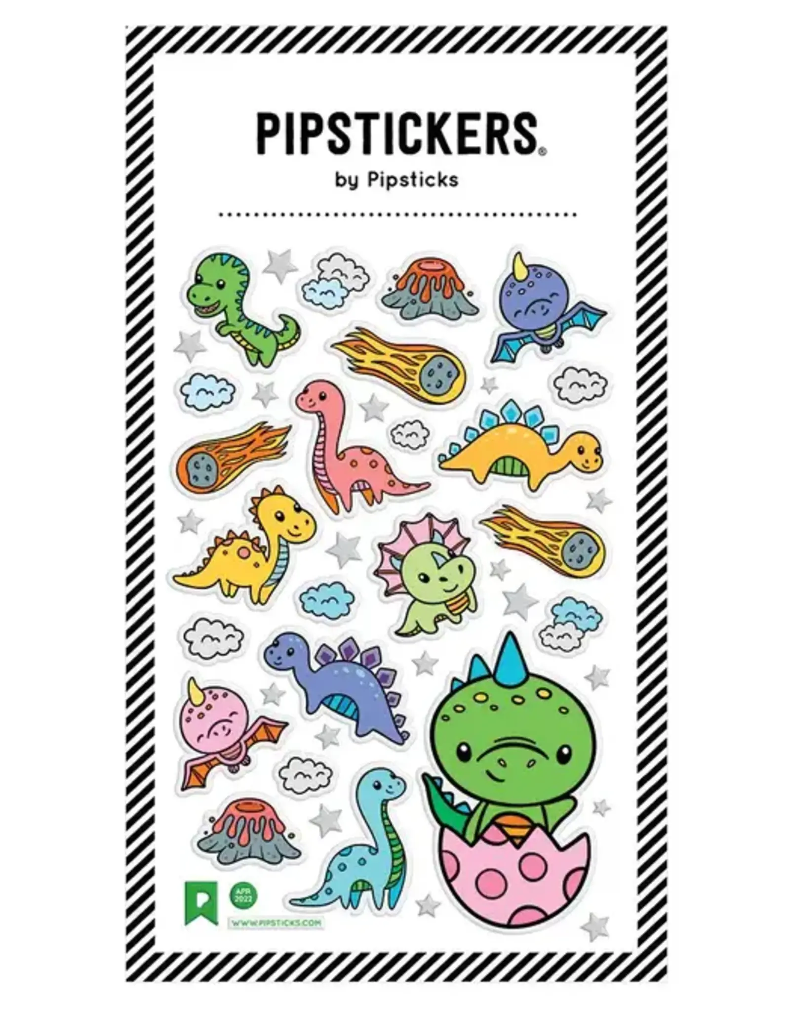 PipSticks Pipsticks 4x6 Puffy Little Dinosaurs