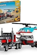 LEGO Flatbed Truck with Helicopter