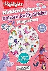 Penguin Random House Highlights Hidden Picture Unicorn Puffy Sticker Playscene
