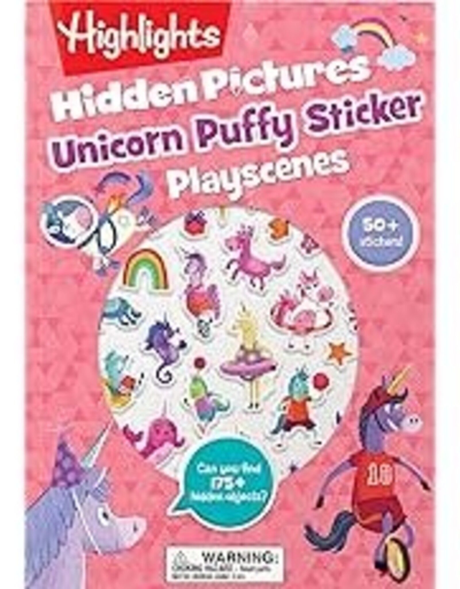 Penguin Random House Highlights Hidden Picture Unicorn Puffy Sticker Playscene