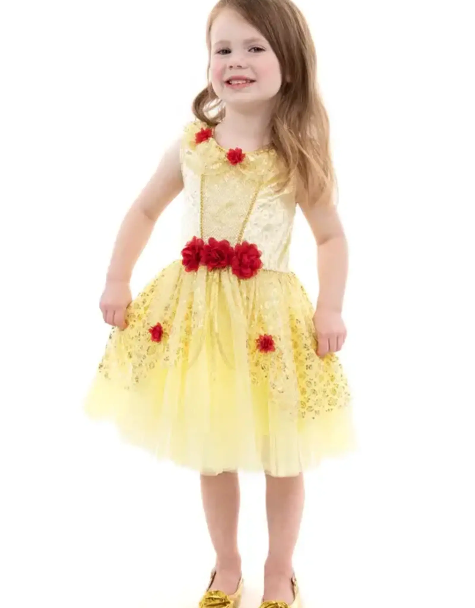Little Adventures *NEW* Yellow Beauty Party Dress 5-7 YRS (L