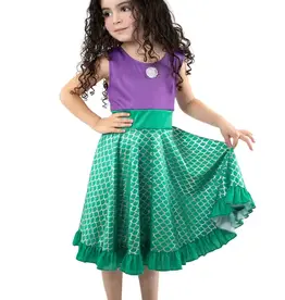 Little Adventures Mermaid Twirl Dress Size 6