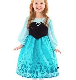 Little Adventures Mermaid Day Dress with Bow 5-7 YRS (L)