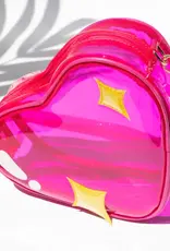 Bewaltz Jelly Sparkling Heart Emoji Handbag