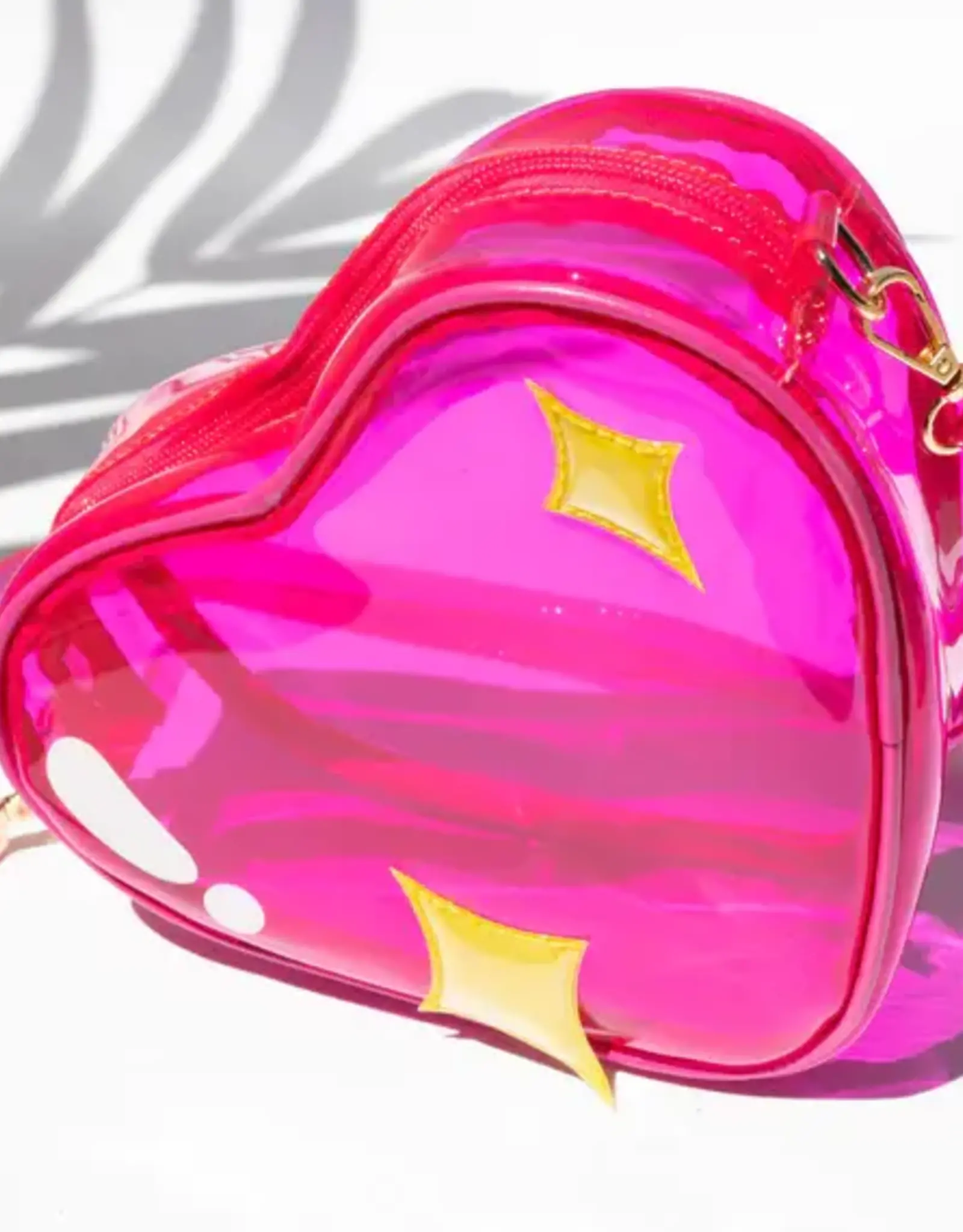 Bewaltz Jelly Sparkling Heart Emoji Handbag