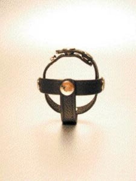 IGNITE LEATHER 3-PC DIVIDER COCK RING