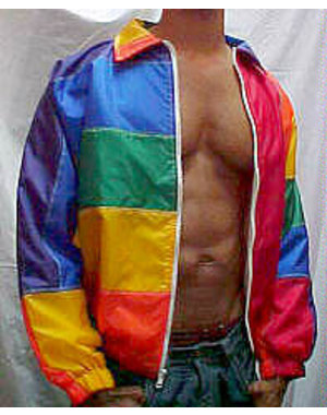  RAINBOW PRIDE FLAG JACKET, Large