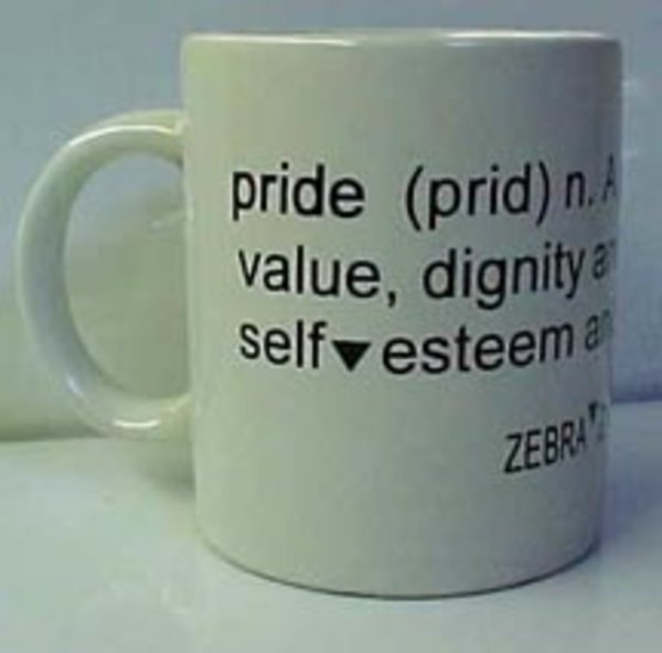 PRIDE DEFINITION COFFEE MUG