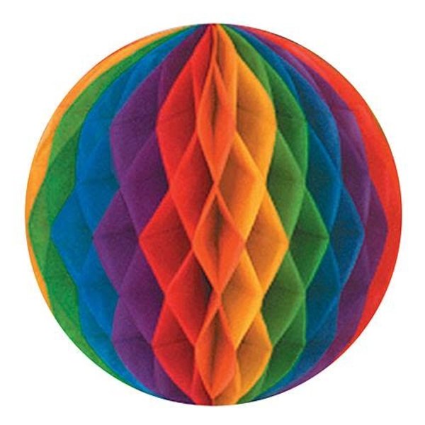 RAINBOW DECORATIVE TISSUE BALL
