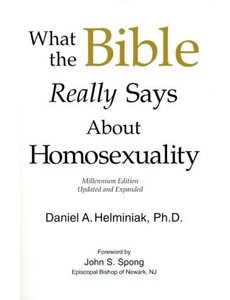  WHAT THE BIBLE REALLY SAYS ABOUT HOMOSEXUALITY