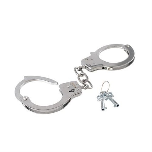 SINGLE LOCK CHROME HANDCUFFS