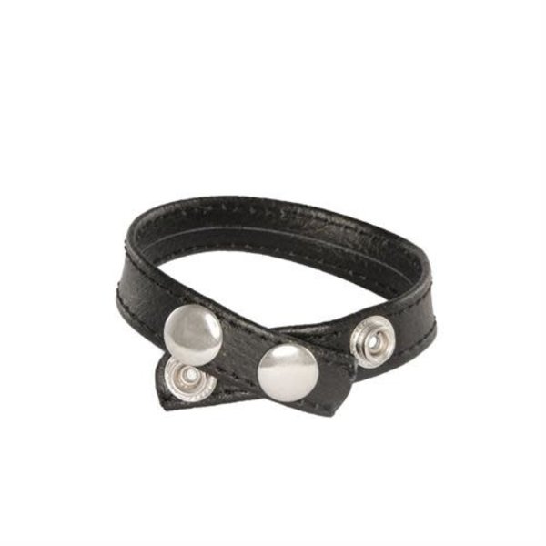 IGNITE 3 SNAP LEATHER COCK RING