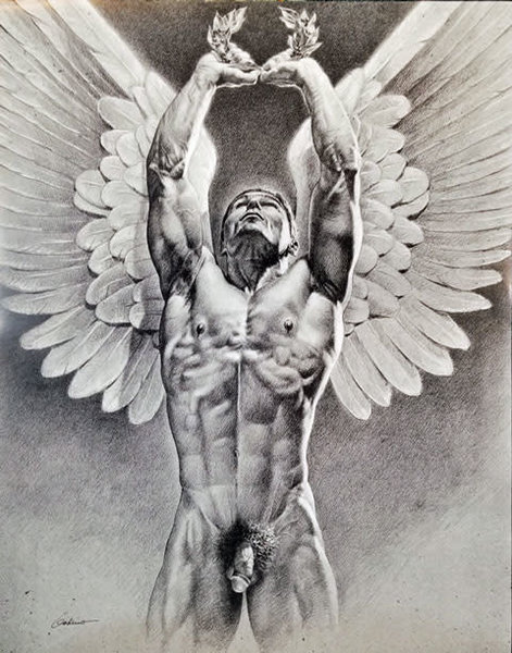 VICTOR GADINO VICTOR GADINO VICTORIOUS ANGEL PRINT