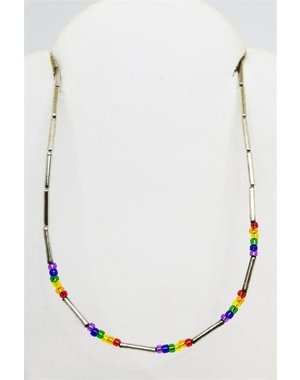  SILVER SEED BEAD NECKLACE