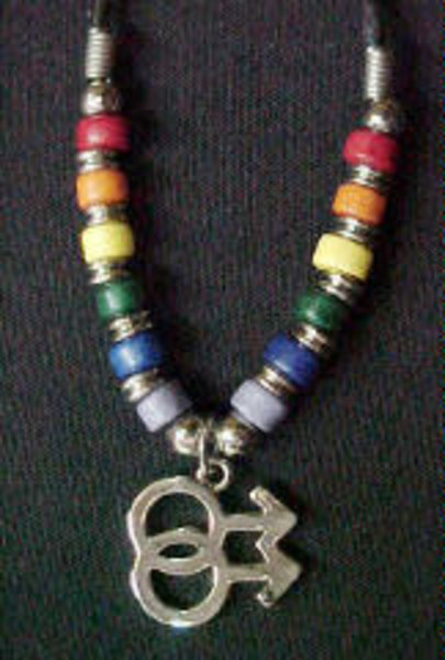 CERAMIC DOUBLE MALE NECKLACE