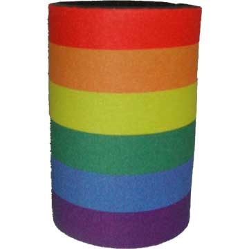 rainbow koozie