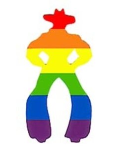 RAINBOW RAINBOW COWPERSON STICKER