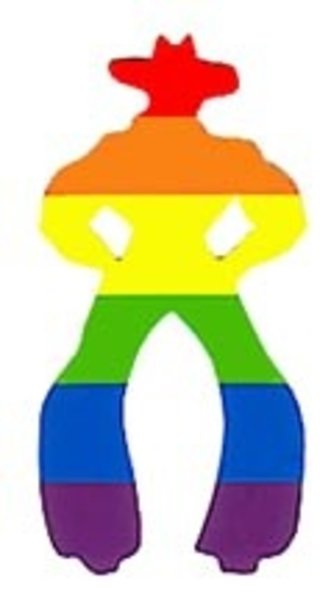 RAINBOW RAINBOW COWPERSON STICKER