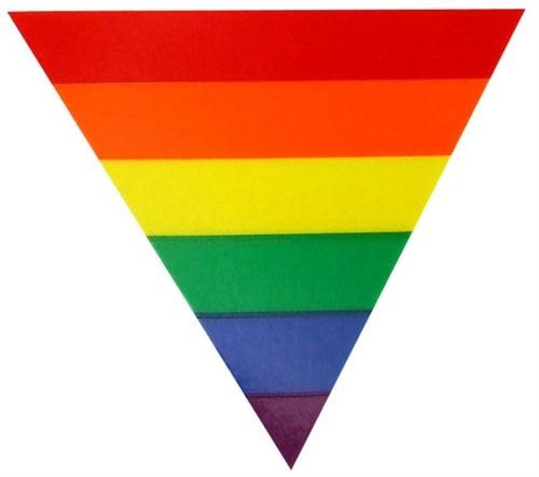 STATIC CLING RAINBOW  TRIANGLE